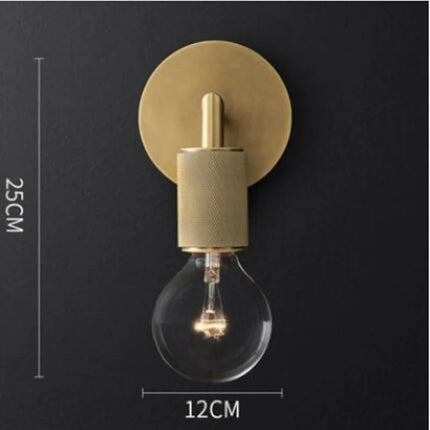 Applique murale LED avec abat-jour en verre et métal — LZ4X9P