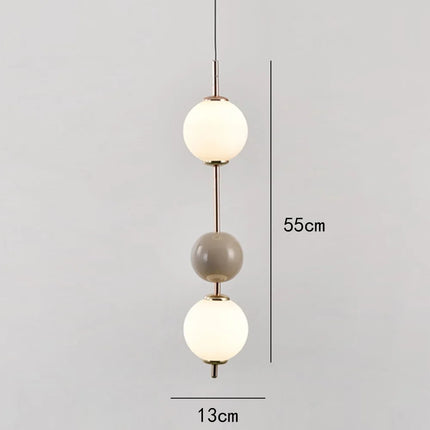 Suspension LED boule en verre pour salon et chambre — LZ4X9T