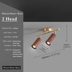 Walnut 2 head / CHINA / 3000K Warm light