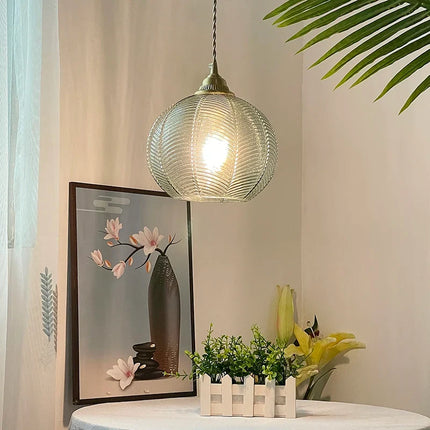 Lustre suspension en verre style rural pour décoration maison — LZ4P9XJ