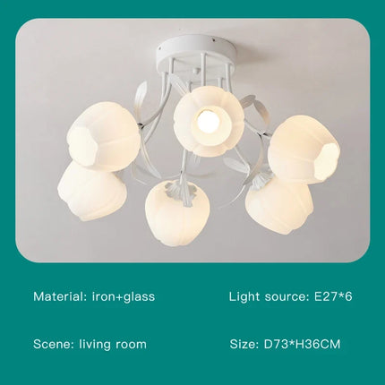 Lustre nordique floral pour décoration intérieure — LZ4X9P2