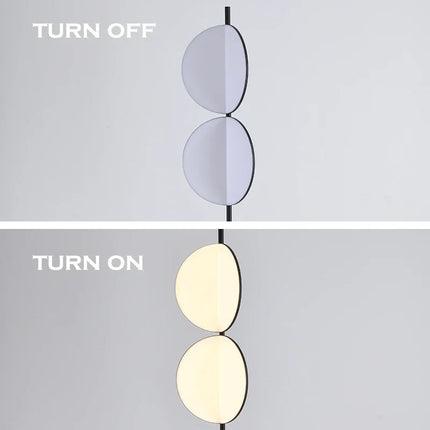 Lampadaire LED nordique à lames rotatives pour décoration — LZ4P9XQ