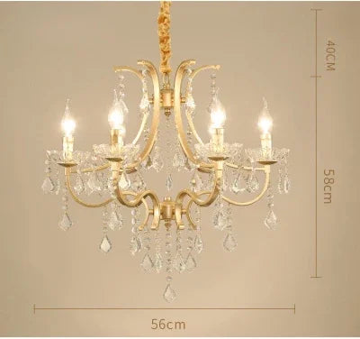 Lustre moderne en cristal avec éclairage LED intégré — LZ4P9XJ