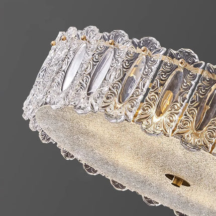 Plafonnier design en cuivre et verre pour intérieur moderne — LZ4G7N