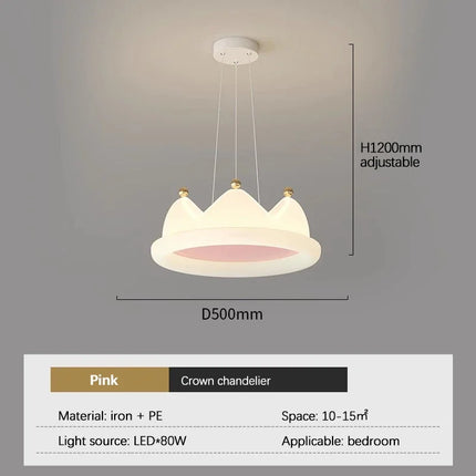 Plafonnier LED couronne créatif avec protection des yeux pour enfants — LZ4P9XQ