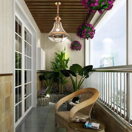 Suspension extérieure en cuivre style américain rural étanche pour porche et balcon — LZ4XQ9