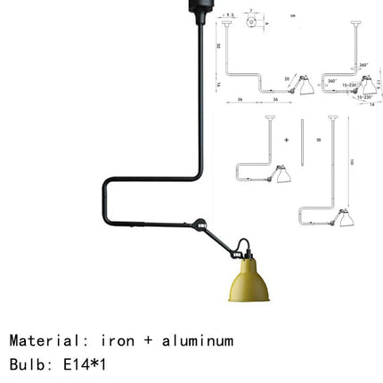 Suspension rotative en métal pour éclairage design — LZ4X9M
