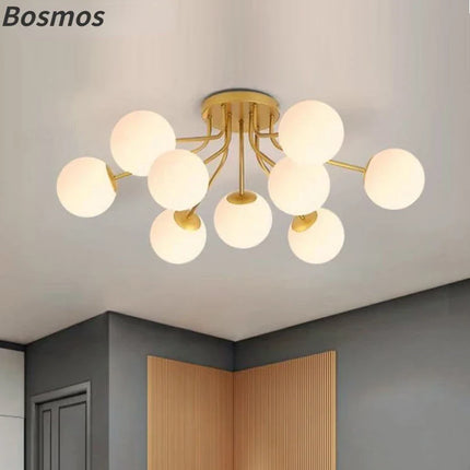 Suspension LED en verre style nordique pour intérieur — LZ4X9P