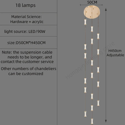 Suspension moderne pour loft et hall style nordique — LZ4X9P