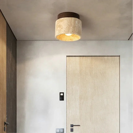 Plafonnier minimaliste en pierre pour ambiance apaisante — LZ4X9T2