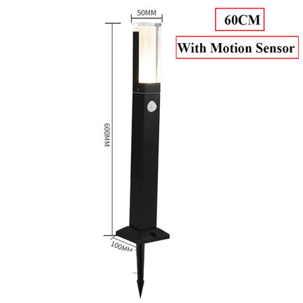 Lampadaire extérieur étanche avec détecteur de mouvement pour jardin — LZ4Q7M2