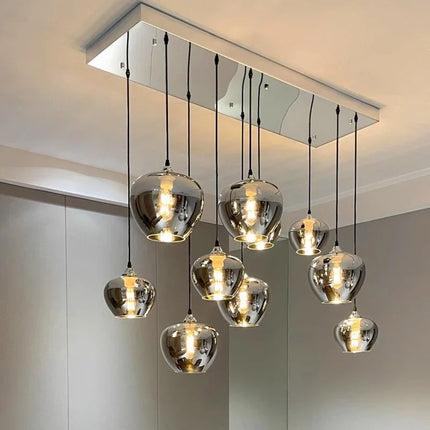 Lustre en verre pour éclairage intérieur élégant — LZ4X9P7Q