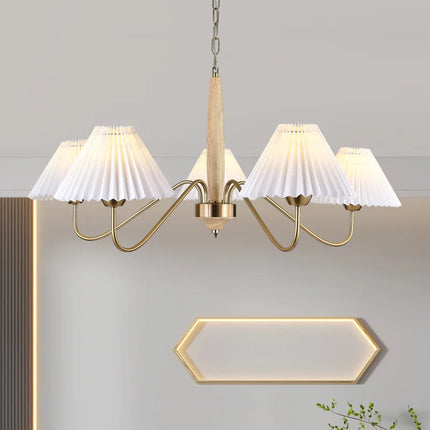 Lustre suspension élégant en bois pour cuisine et îlot — LZ4P9XQ