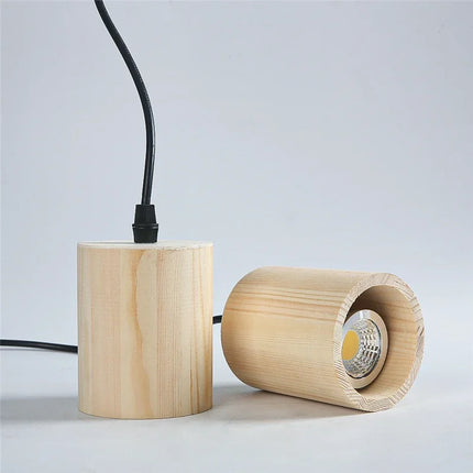 Suspension nordique créative en bois massif moderne — LZ4X9T