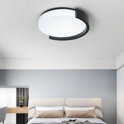 Plafonnier LED rond style nordique pour allées variées — LZ4X9P2