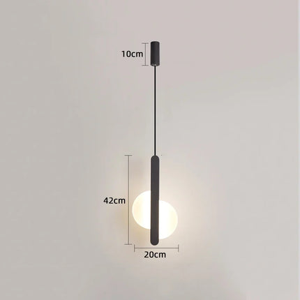 Suspension LED moderne avec appliques en acrylique — LZ4G7T9