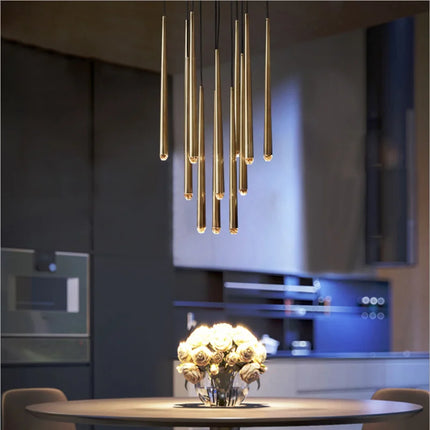 Lustre suspension LED postmoderne en cristal nordique — LZ4X9Q2