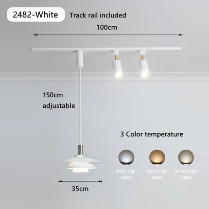suspension led en bois pour table à manger nordique