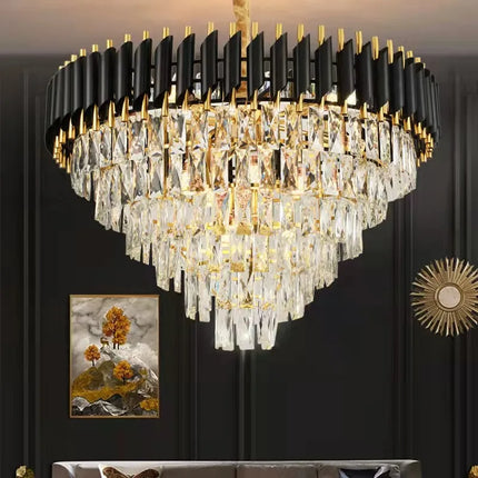 Lustre LED en cristal moderne pour décoration intérieure de luxe — LZ4X9T1P