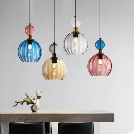 Suspension luminaire en verre forme bonbon pour décoration maison — LZ4X9T2