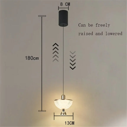Suspension décorative en acrylique style nordique luxe — LZ4P9XQ