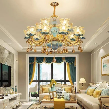Lustre rétro en céramique au style européen pour intérieur — LZ4X9M
