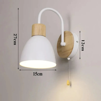 Applique murale nordique moderne macaron avec interrupteur LED intégré — LZ4X9P2
