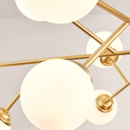 Lustre suspension LED avec globe en verre style nordique — LZ4G7X