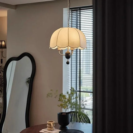 Lustre rétro en tissu lumineux pour décoration intérieure — LZ4X9P