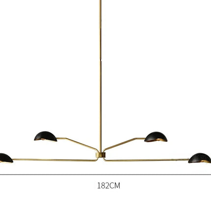 Lustre Moderne style néoclassique couleur cuivre