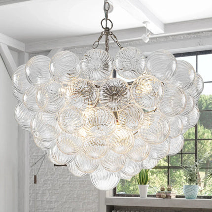 Lustre suspension en verre à bulles pour intérieur moderne et élégant — LZ4X9J