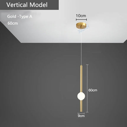 Suspension horizontale moderne pour éclairage de salle à manger — LZ4X9P