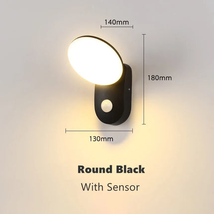 Applique murale extérieure LED étanche avec détecteur de mouvement — LZ4X9T2