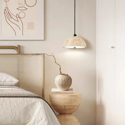 Lustre en pierre style wabi-sabi rétro nordique pour ambiance zen — LZ4T9Q2F