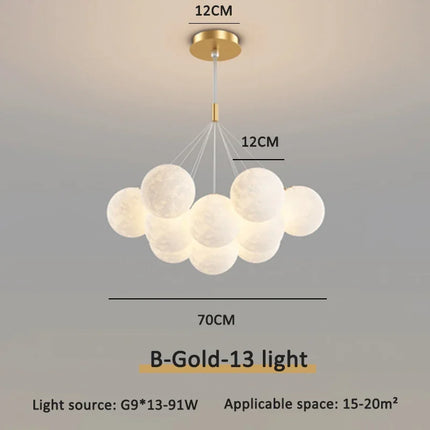 Suspension luminaire moderne LED boule à bulles décorative — LZ4X9T7