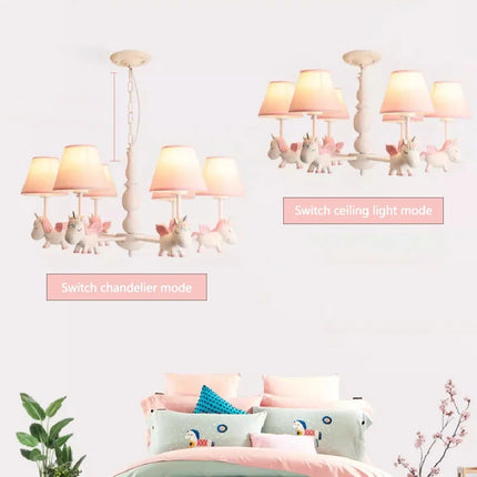 Lustre LED rotatif pour enfant style nordique romantique et chaleureux — LZ4X9P