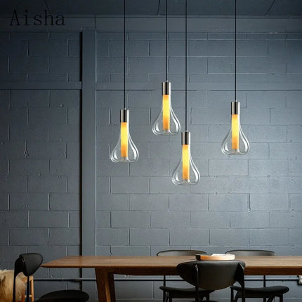 Suspension en verre italien décorative pour restaurant et bar — LZ4X9P