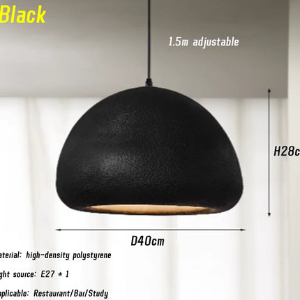 Suspension LED artisanale style nordique Wabi-Sabi — LZ7XQ2