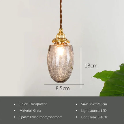 Lustre en verre au design nordique pour intérieur moderne — LZ4X9T