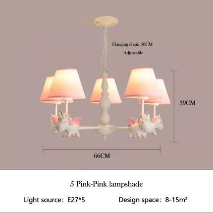 Lustre LED rotatif pour enfant style nordique romantique et chaleureux — LZ4X9P