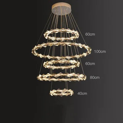 Lustre suspension en cristal pour ambiance élégante et minimaliste — LZ4Q7M2