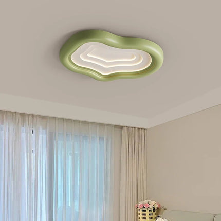 Plafonnier moderne en résine forme nuage avec protection yeux — LZ4X9T1