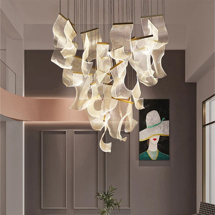 Suspension LED moderne avec éclairage acrylique profilé — LZ4X9T2
