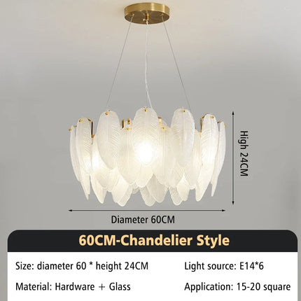 Lustre moderne en verre au design épuré — LZ4Q7M2
