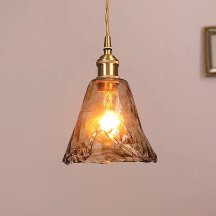 Suspension en verre au design rétro et texture créative — LZ4D9XQ