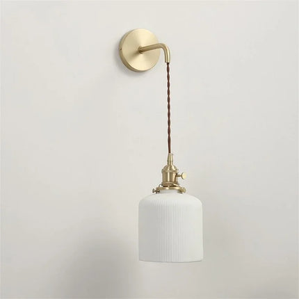 Applique murale LED vintage en céramique style nordique moderne — LZ4X9P2