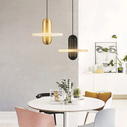 Lustre en marbre naturel style nordique pour intérieur élégant — LZ7D3X