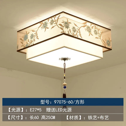 Lustre chinois rétro pour une ambiance chaleureuse et élégante — LZ4X9T
