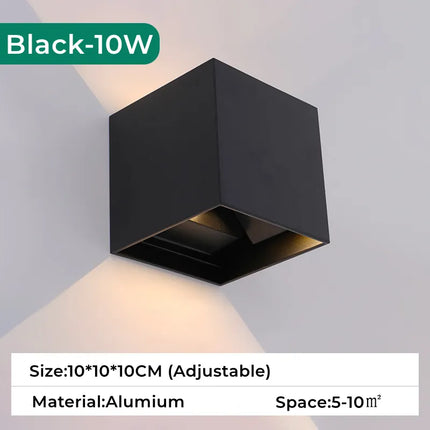 Applique murale LED RGB étanche avec capteur de mouvement compatible Tuya — LZ4P9XQ
