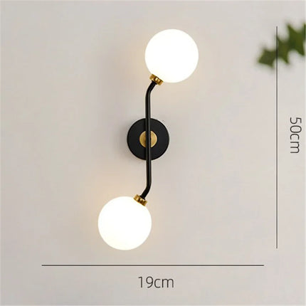 Applique murale moderne en métal et verre style nordique — LZ4X7Q9